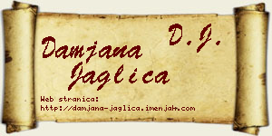 Damjana Jaglica vizit kartica